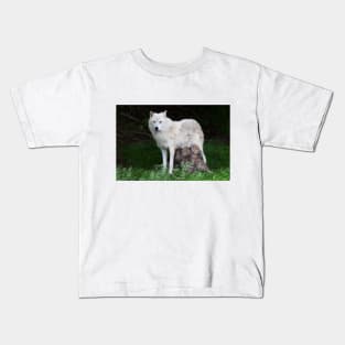Remus and Romulus - Arctic Wolf Kids T-Shirt